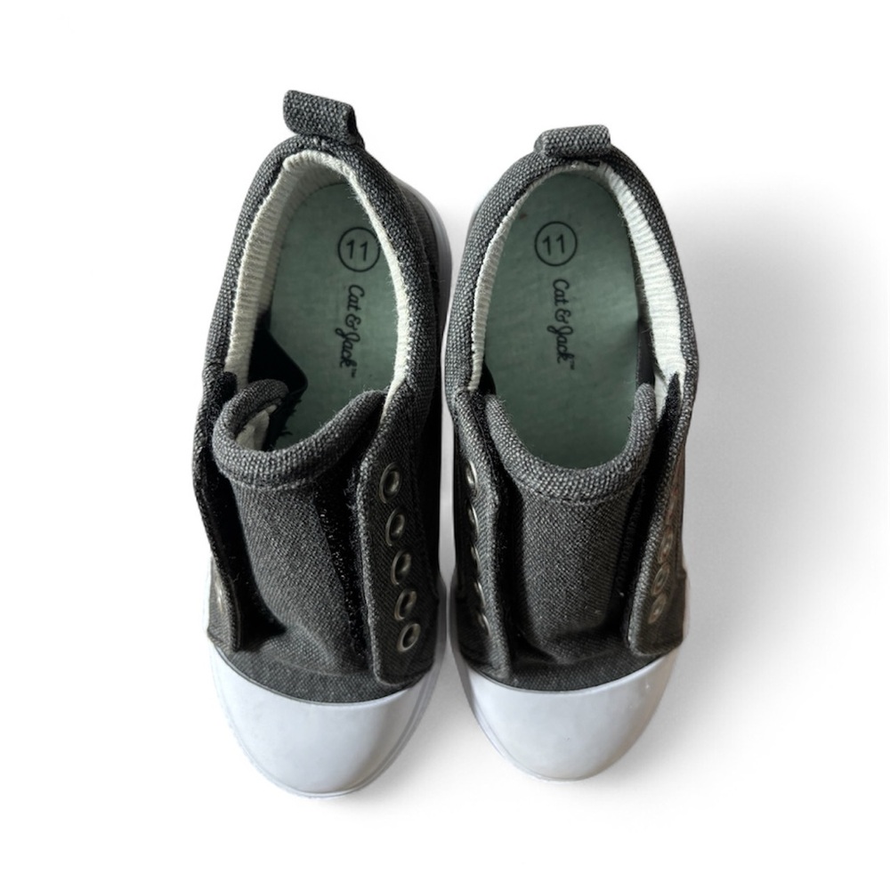 Cat & Jack Kids Charcoal Slip-On Sneakers